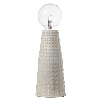 Mała lampka stołowa Harry ceramiczna biała